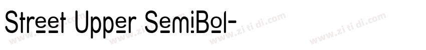 Street Upper SemiBol字体转换